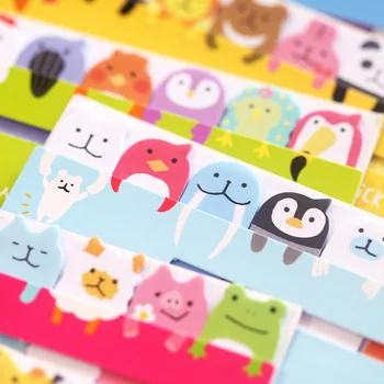 

Kawaii Memo Pad Cute Animal Creative Bookmarks Stationery Sticky Notes Index Posted Planner School Supplies Paper Stickers