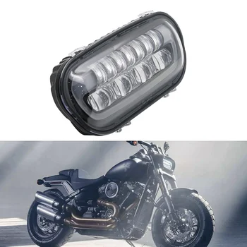 

For Motorcycle Fat Bob Motor Style Head Lights 9inch high / low beam DRL For FatBob 2018 2019 Headlamp Headlight
