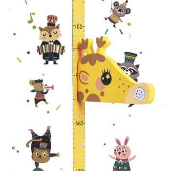 

EVA Foam Removable Ruler For Kids Scale 3D Cartoon Height Measurement School Cute Music Play Wall Growth Chart Nursery Magnetic