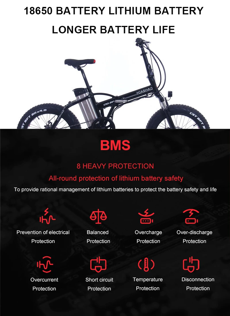 Электрический горный велосипед 20 дюймов 48V350W мотор 12A литиевая батарея велосипед электрический лыжный автомобиль