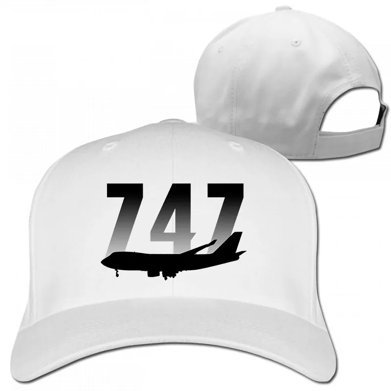 747 Baseball cap men women Trucker Hats fashion adjustable cap - Цвет: 1-White