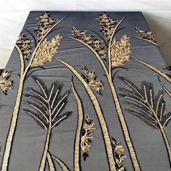 

African Velvet Lace Fabric, High Quality Sequin Lace, Nigerian French Lace Fabrics For Wedding Sewing , 2020