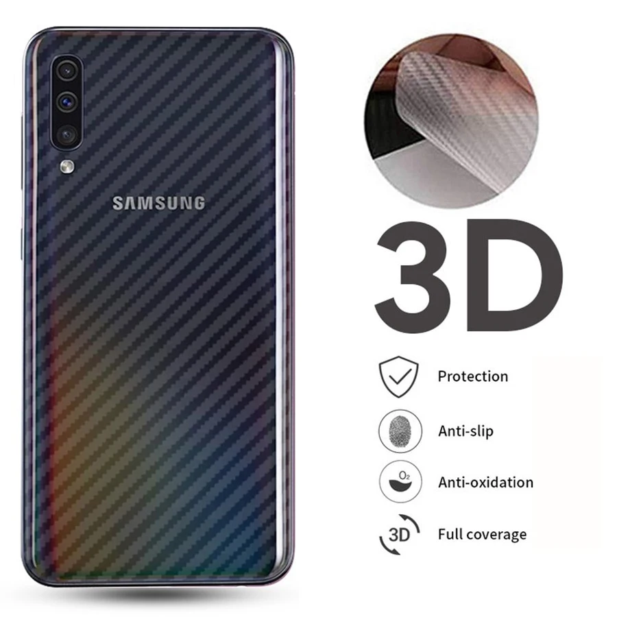 Изогнутая прозрачная 3d пленка из углеродного волокна для Samsung Galaxy A71 A51 A31 A50