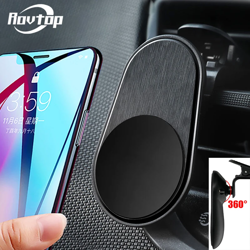 Металлический магнитный держатель для телефона L Type крепление вентиляционного