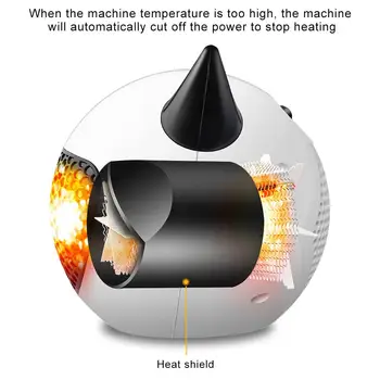 

Portable Mini Space Electric Heaters Office Desktop Air Heater Ceramic Fast Heating Fan Hand Warmer For Home Bathroom