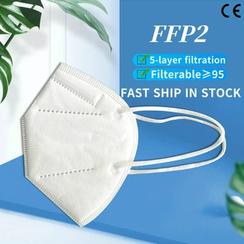 

ffp2 Protection Face Mask Safety Dust Respirator Mouth Mask Filter Dustproof Mascarillas 5 Layers Protection