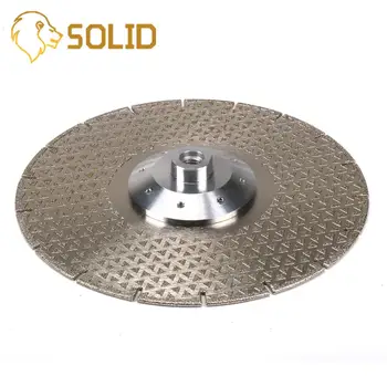 

9" Electroplated Diamond Cutting Grinding Disc Diamond Blade Granite Marble Wheel Cutter M14 Flange 8 Holes