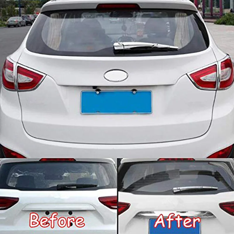 Подходит для hyundai IX35 экстерьера автомобиля заднего стекла дождя стеклоочистителя Рычаг лезвия крышка отделка Стайлинг наложения хромированные наклейки ABS