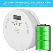 Пожарный сенсорный ЖК-дисплей угарного газа газовый сигнализатор CO задымление Предупреждение Сенсор co детектор для дома