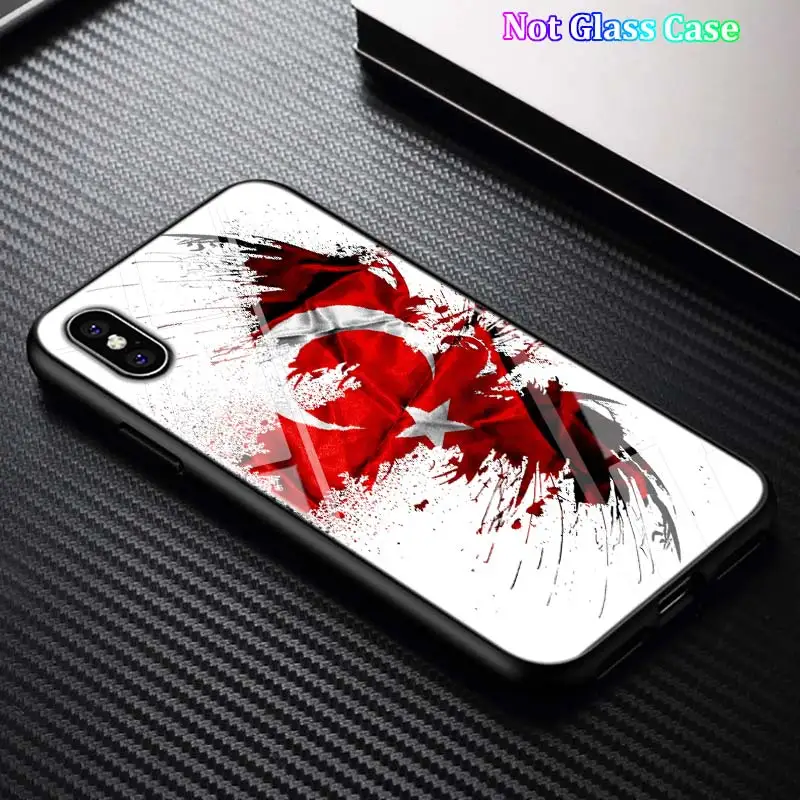 Черный чехол для iPhone 11 11Pro Max флаг Турции арт для iPhone X XR XS Max 8 7 6 6S Plus 5S глянцевый чехол для телефона - Цвет: Style 15