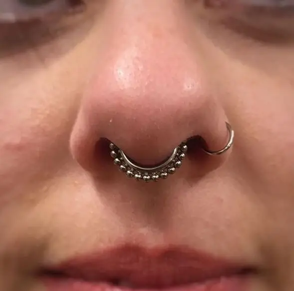 Septum Piercing 10mm Nose Ring Standard Daith Piercing Gauge