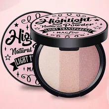 Хайлайтер для макияжа Палитра набор супер шелковистая текстура стойкий водонепроницаемый светящийся хайлайтер набор пудры 3 цвета Прямая поставка