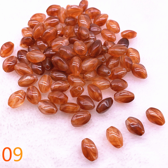 oval shape Acrylic Beads Spacer Loose Beads For Jewelry Making DIY Bracelet