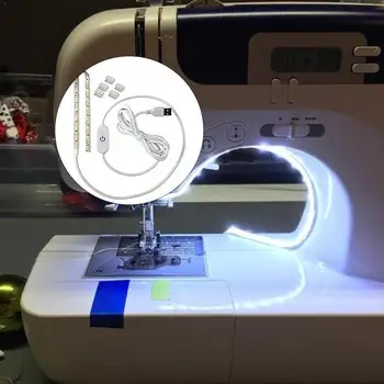 

Hot push sewing machine led light strip 2835 5v waterproof machine adhesive portable meters lamp 0.3 sewing strip lighting O9Z3