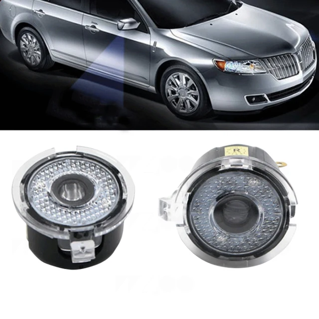 Car LED Under Mirror puddle lamp Welcome Light For LINCOLN MKZ MKS