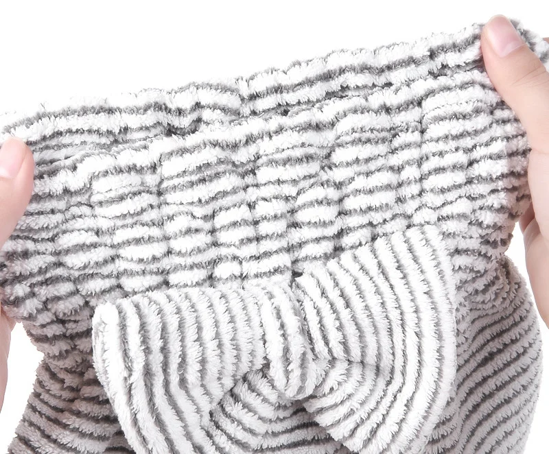 Eco-friendly Super Absorbent Hair Towel Soft Bath Head Turban Wrap Quick Dry Shower Hair Towels Hat For Drying Hair Women Girls