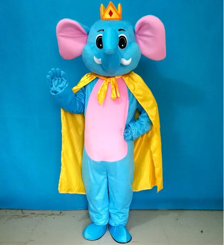 

New Style Elephant Mascot Costume Cartoon Mascotte Apparel for Adult Animal Theme Halloween Party Event Fancy Dress