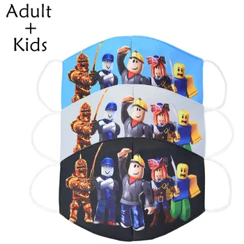

Roblox Toys Cartoon Face Masks Men Women Kids Cotton Anti Dust Cover Unisex Breathable Anti Pollution Reusable Mouth Mask