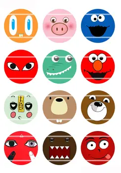 

Handmade Colorful picture Round Glass Cabochons Refrigerator magnet for Necklace Decoration and Phone Chain Accessaries132