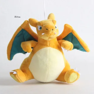Charizard 22cm 18-23 см Плюшевые Пикачу Mr. Mime aerodactil Golduck Growlithe Raichu Мягкие Мультяшные игрушки Красивые куклы игрушки подарок на Рождество, Хэллоуин для детей - Цвет: Charizard 22cm