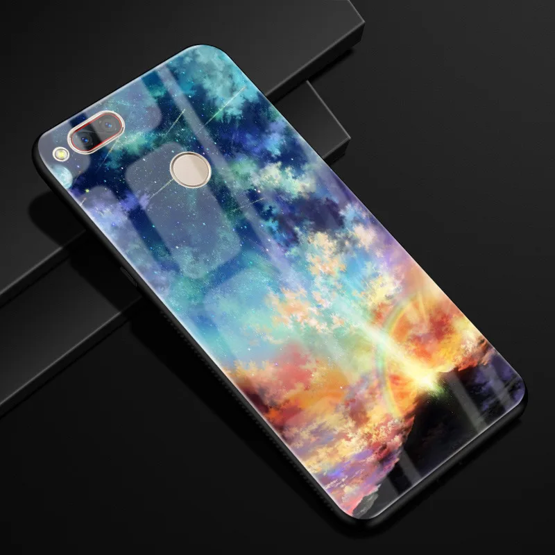 For ZTE Z17 mini Case 5.2'' Glass Hard Back Cases For ZTE NUBIA Z17 mini Case Tempered Glass Cover Z17mini Z 17 NX569H NX569j - Цвет: 23