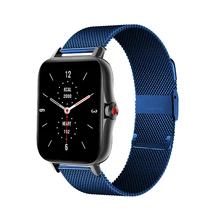 

For Amazfit GTS Strap Mesh Metal Stainless Steel Watch Band Strap Bracelet for Xiaomi Huami Amazfit GTS 3 Stratos 3 2 2S/GTR