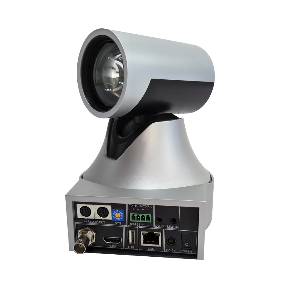 Широкоугольный 12x оптический зум IP PTZ камера с HDMI SDI CVBS для Youtube вещания видео