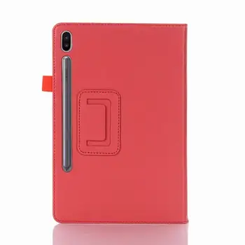 

50pcs/lot Litchi Bracket stand leather covers case for Samsung Galaxy Tab S6 10.5" 2019 SM T860 T865 shell skin cover case