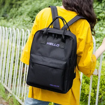 

Xiniu Women Backpack Large Capacity Solid Color Waterproof Nylon Outside Pocket Casual Backpack School Bag рюкзак женский 2020