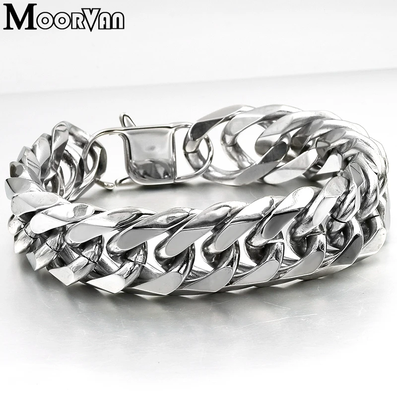 Moorvan 19 мм Ширина 22 см ювелирные изделия из чианских звеньев горячая новинка 316l