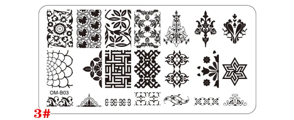 Nail Art Stamper пластины цветочный животный узор ногтей Stampping шаблон изображения пластины трафаретные гвозди дизайн Красота Инструменты Наборы