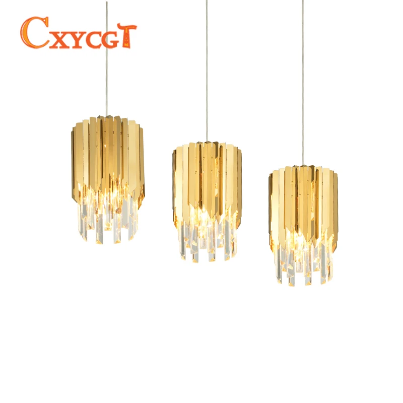 

Modern Polished Crystal Single Hanging Living Room Kitchen Lighting