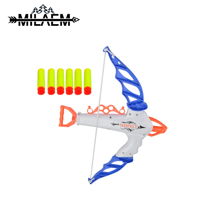 Набор для стрельбы из лука и стрел мягкие пули подарок детей арбалет игрушка