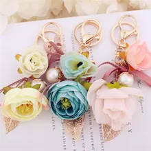 Корейский стиль, креативный милый цветок, автомобильный брелок, женская сумка, посылка, подвеска, брелок, обруч, маленькие подарки