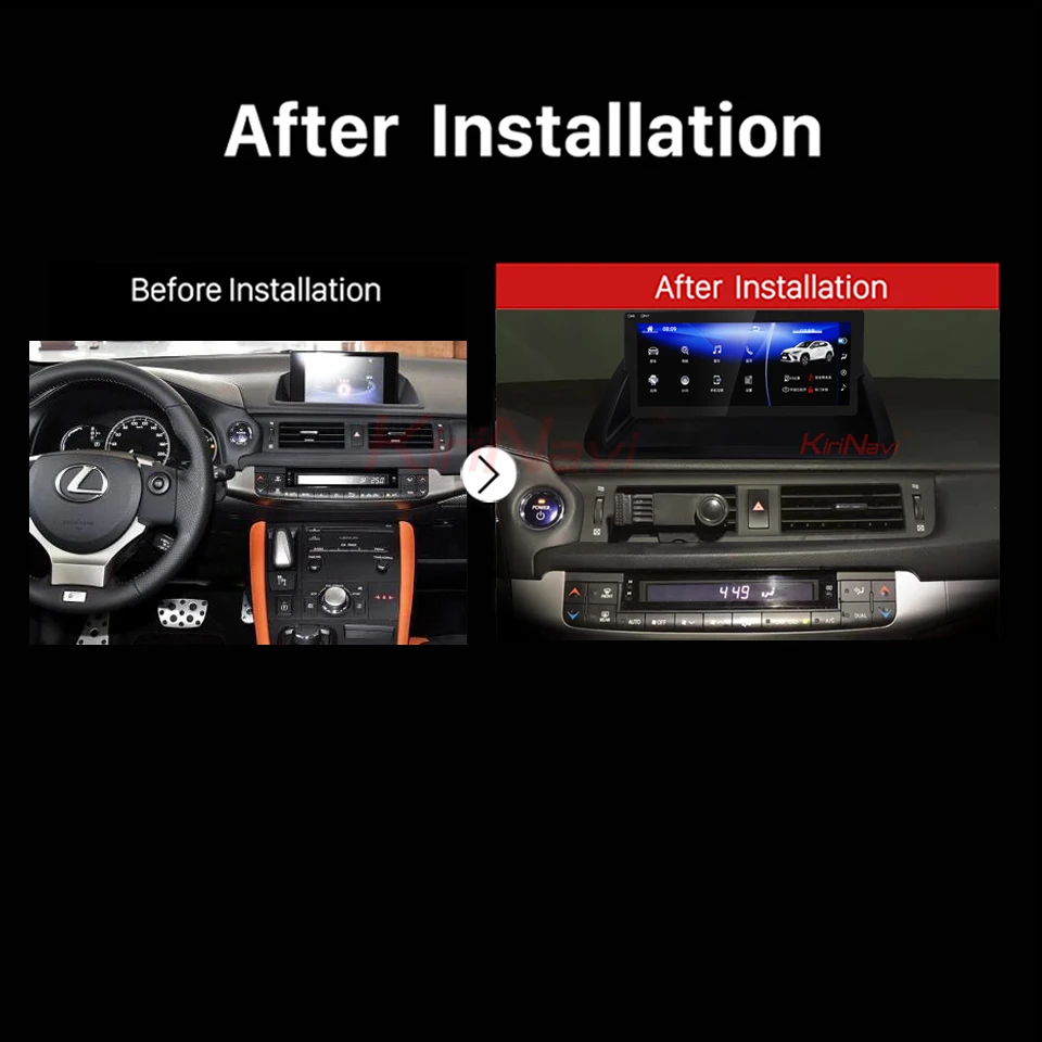 KiriNavi 10 25 &quotAndroid 9 0 автомобильное радио Automotivo для Lexus CT200 Авто GPS навигационная