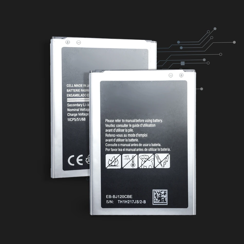 Аккумулятор для мобильного телефона EB-BJ120CBE для samsung Galaxy J1() J120 J120F J120A J120T 2050 мАч емкость EB BJ120CBE батарея