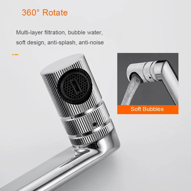 Senlesen Basin Faucet Black Bathroon Mixer Tap Deck Mounted Basin Sink Countertop Faucet Hot and Cold Water