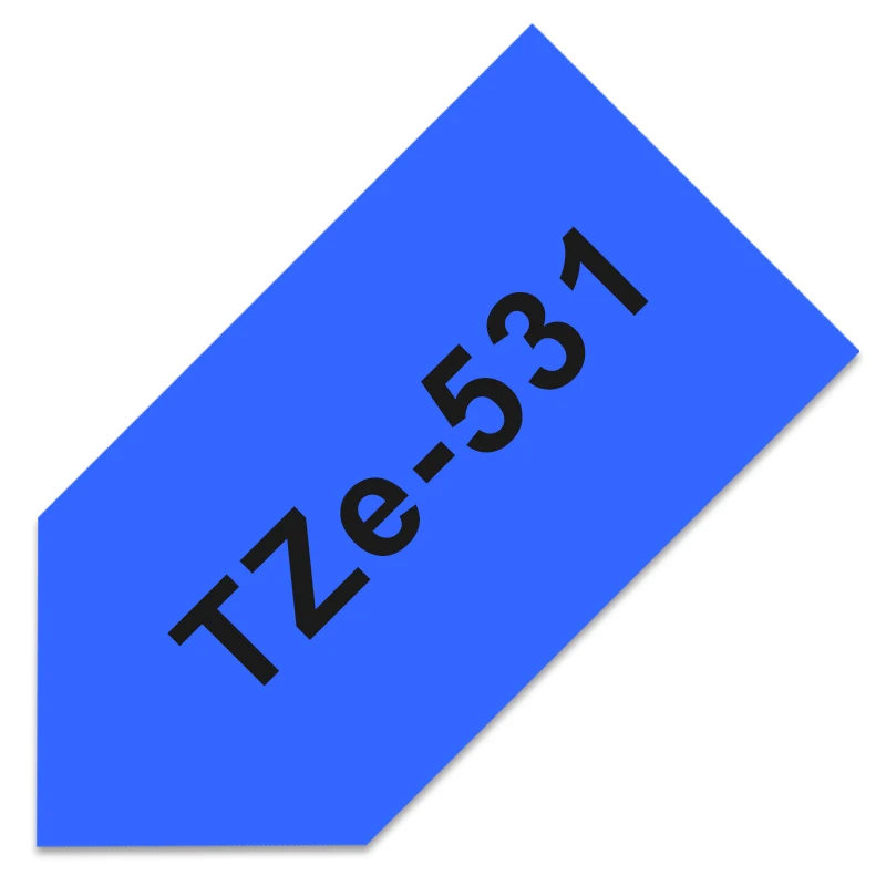 Black On Blue 1 шт. PTZ TZ531 TZe531 TZe 531 TZe-531 12 мм черный на голубом этикетке ленты совместимы с P-touch принтеры этикеток - Цвет: Black On Blue