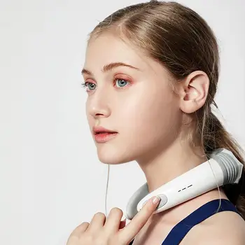 

Electric Pulse Back and Neck Massager Far Infrared Pain Relief Tool Electric Neck Shoulder Heating Massager Pain Relief Cervical