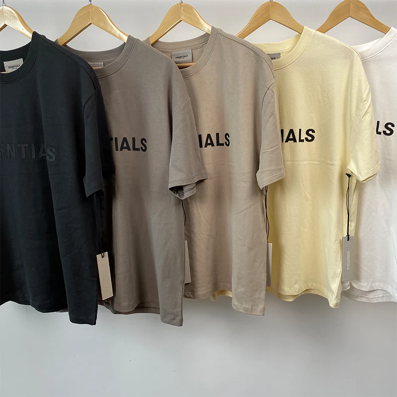 2020 nova camiseta manga corta 100% 1:1 nevoeiro essentials camiseta kanye west jerry lorenzo manga corta t