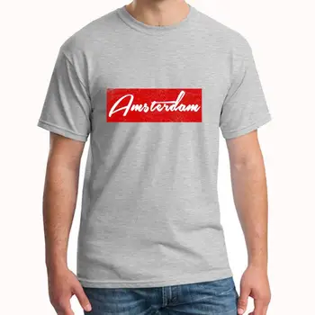 

Print amsterdam t-shirts men's 3xl 4xl 5xl cotton slogan