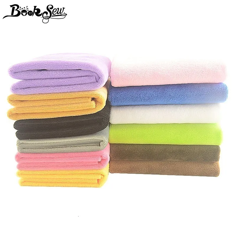 

Booksew 50x162cm Soft Plush Solid Colors Fabric Brushed Velboa Velvet DIY Patchwork Sewing Material Felt Winter Cloth Tecido