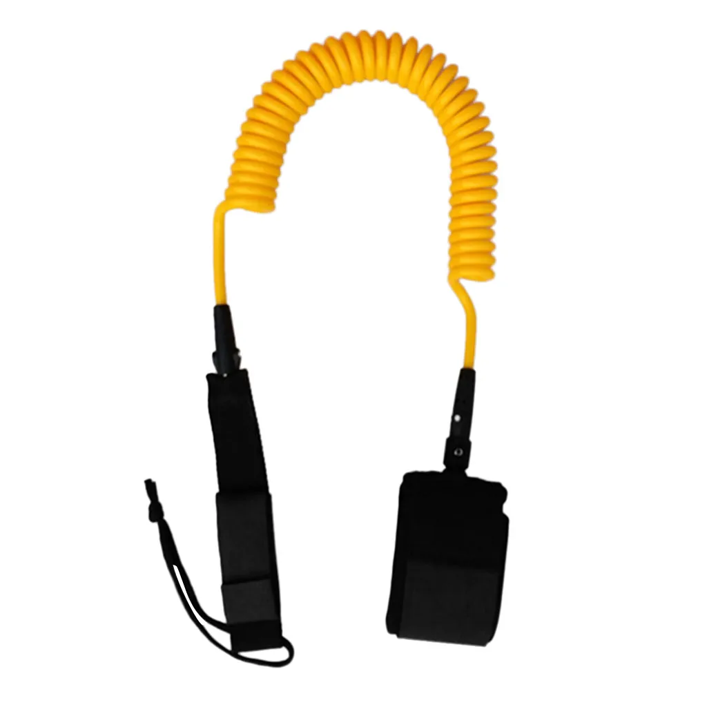 10ft 7mm Coiled Surfboard SUP Leash Stand up Paddle Board Leg Rope Ankle Strap with Waterproof Wallet Dry Bag for Surfing 