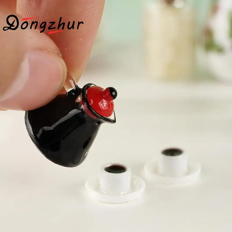 1:12 DIY аксессуары для кукольного домика 1 Набор имитация мини кофейная чашка