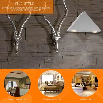

High Power Trigonal Wall Sconce Super Bright 1W LED Wall Light Portable Patio Lamp Durable Modern Decorative Light