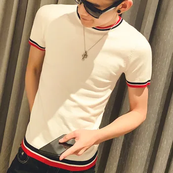 

2020 Korean Solid Color Summer Polo Shirt Men Knitting Short Sleeve Breathable Polo Para Hombre Camisa Polo Polo Camisa Hombre