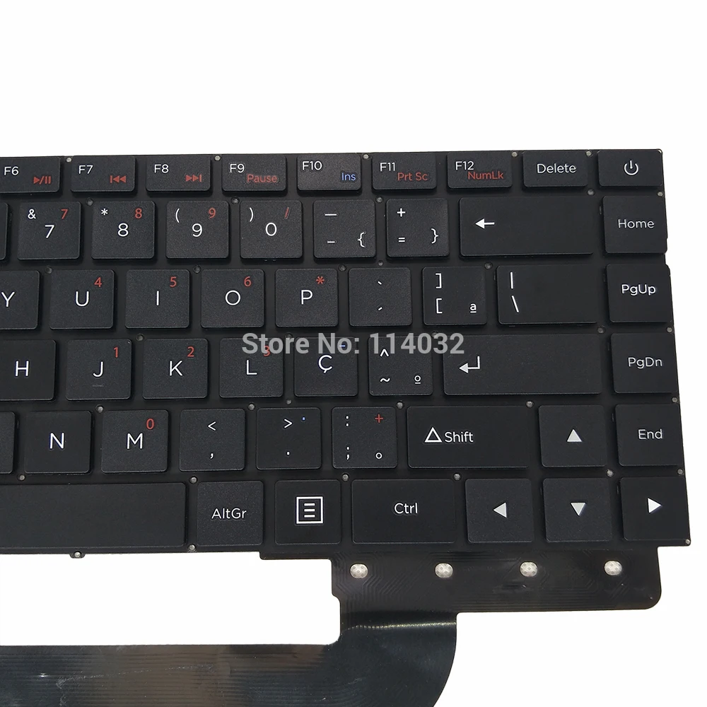 Notebook Brasil Teclado Brasileiro para Positivo Mestre N1240 Movimento C4500 Netflix Scdy315 Teclado Português br pt Layout Novo - Imagem 5