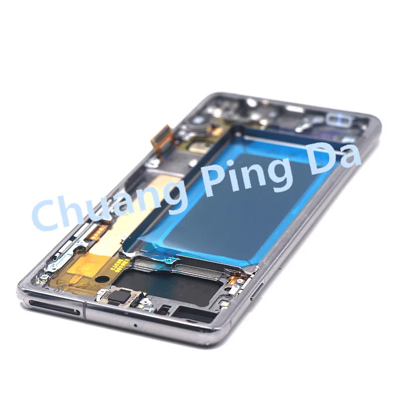 Активно-матричные осид, S10 ЖК-дисплей для SAMSUNG Galaxy S10 G973F G973 S10 плюс G975 G975F кодирующий преобразователь сенсорного экрана в сборе