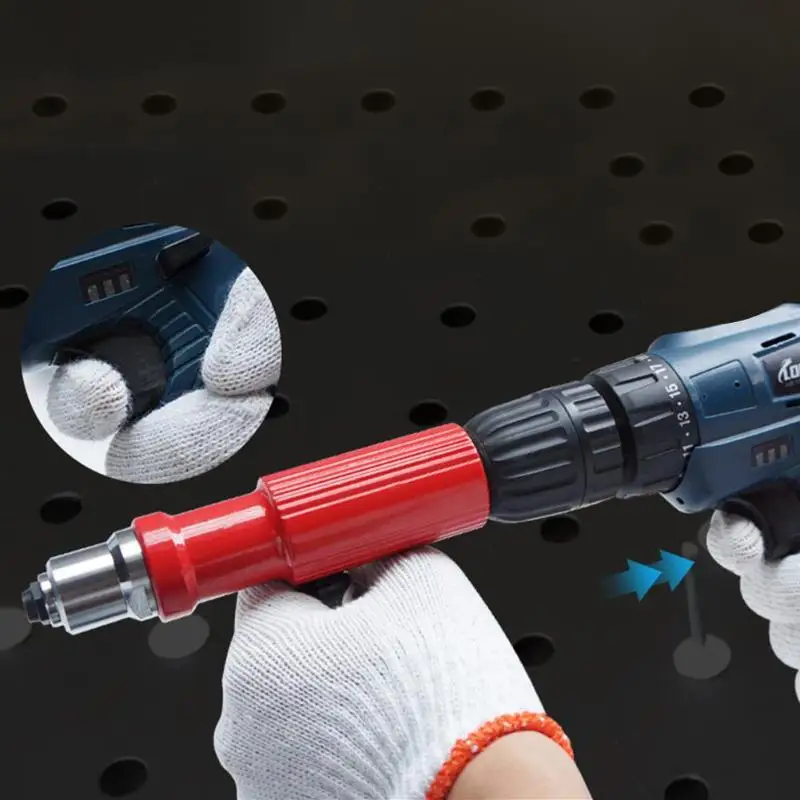 Professional Electric Rivet Nut Gun Machine Core Pull Accessories Cordless Riveting Gun Drill
