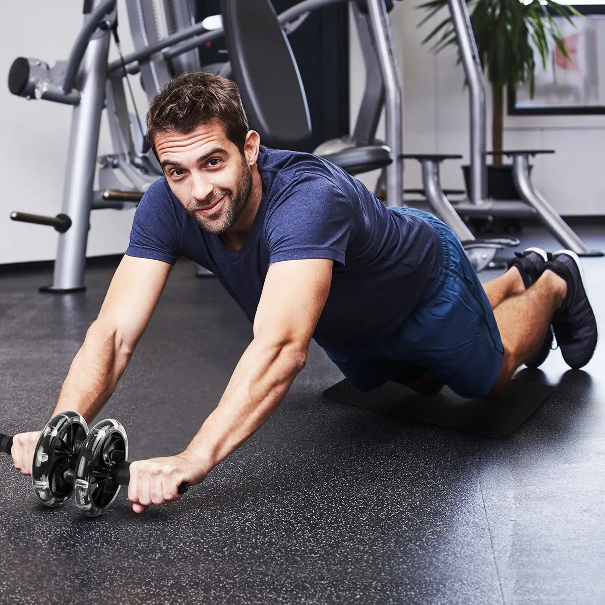 Abdominal Trainer Kit Training Push-Up Bars Knee Pad Jump Rope AB Wheel Roller Knee Pad Kits For Core Carving Fitness Equipment
